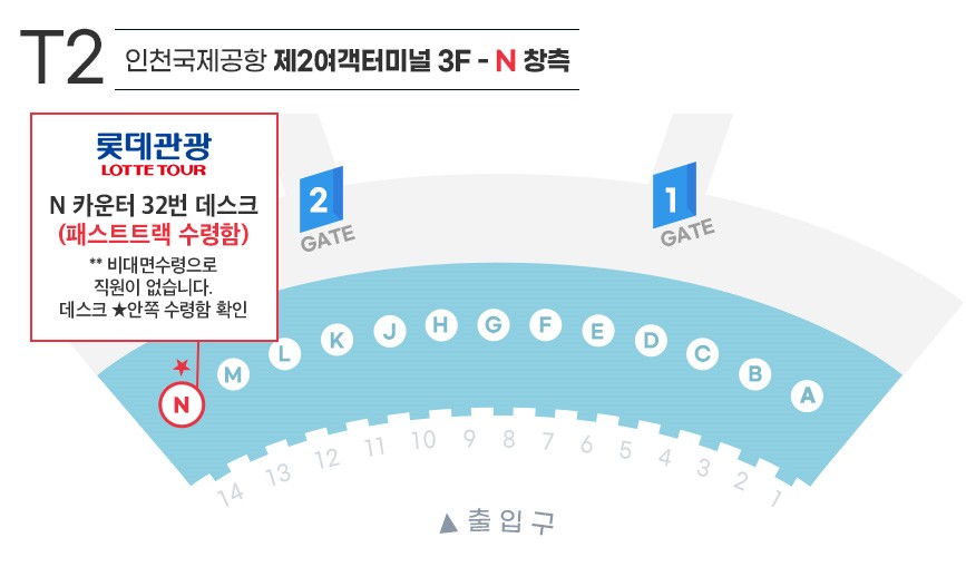  인천공항 T2 다낭 패스트트랙